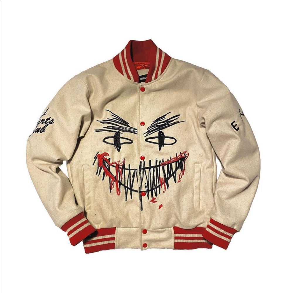 Evil Hearts Club Members Only Varsity Jacket NEW